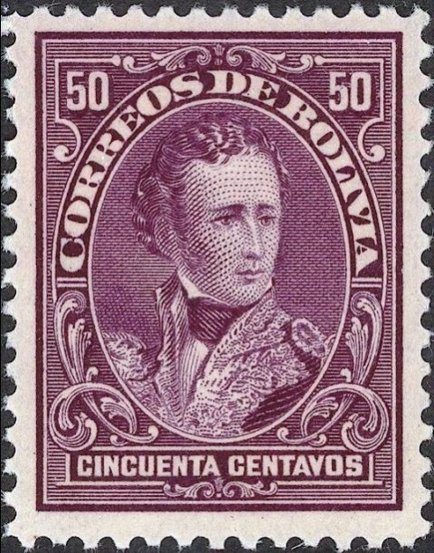 Bolivia 1913 Politicians - New Colours 50c.jpg