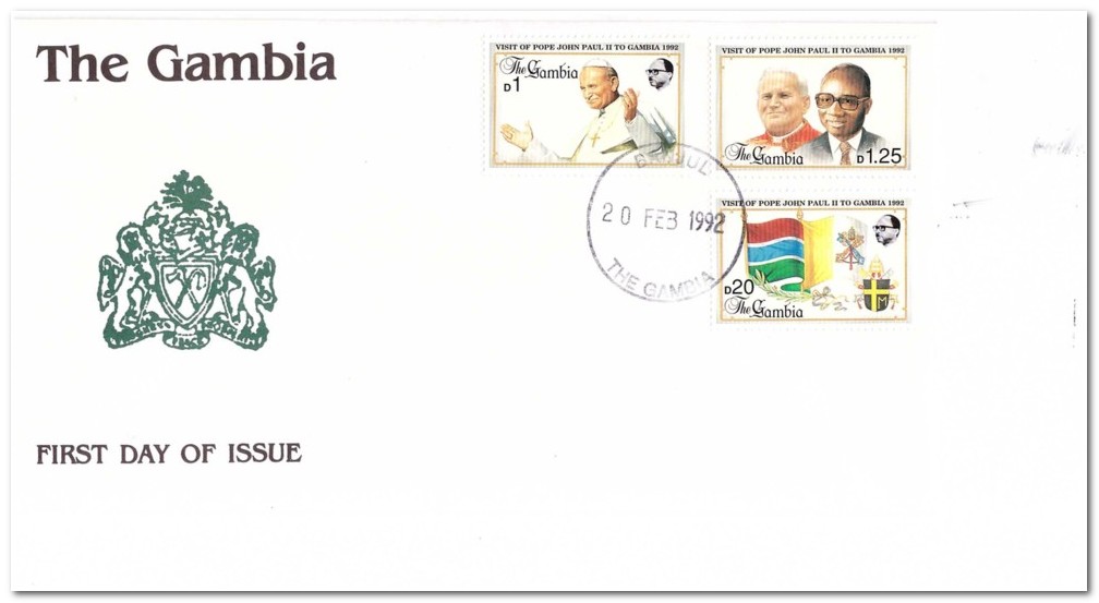Gambia 1992 Popes Visit fdc.jpg