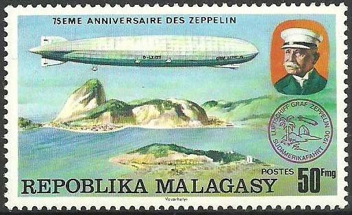 Malagasy Republic 1976 75th anniversary of the Zeppelin b.jpg