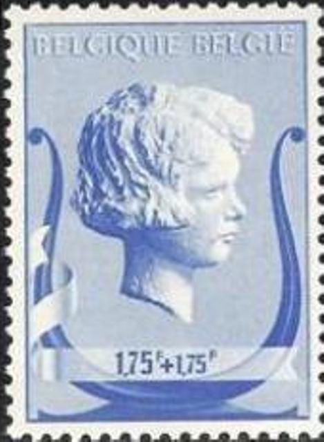 Belgium 1940 Musical Foundation Queen Elisabeth 1F75+1F75.jpg