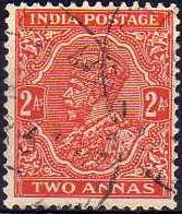 India 1932 - 1934 Definitives - King George V 2a.jpg