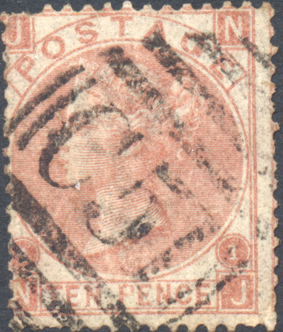 1867 10d Red-brown Plate 1 Large White Corner Letters NJ.jpg