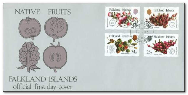 Falkland Islands 1983 Native Fruit fdc.jpg