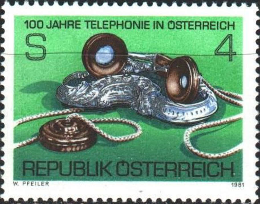 Austria 1981 Telephone in Austria Centenary a.jpg