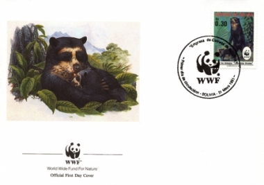 Bolivia 1991 WWF - Spectacled Bear a1.jpg