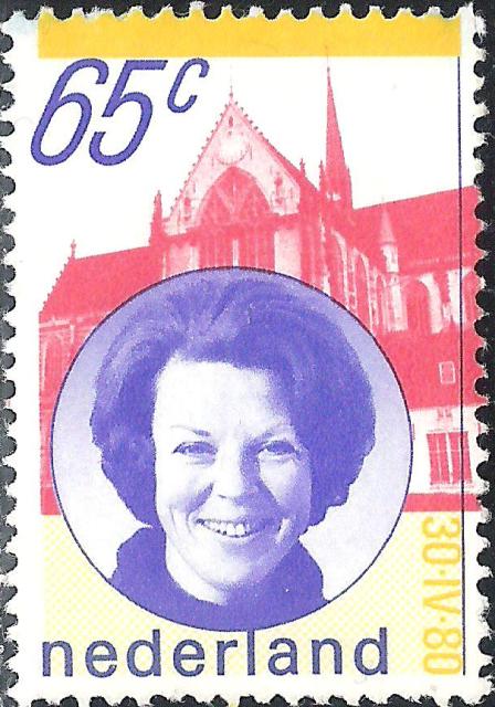 Netherlands 1980 - 1981 Inauguration of Queen Beatrix 65c.jpg
