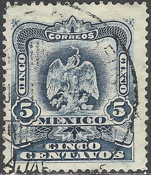 Mexico 1899 Definitives - Coat of Arms and Views 5c.jpg