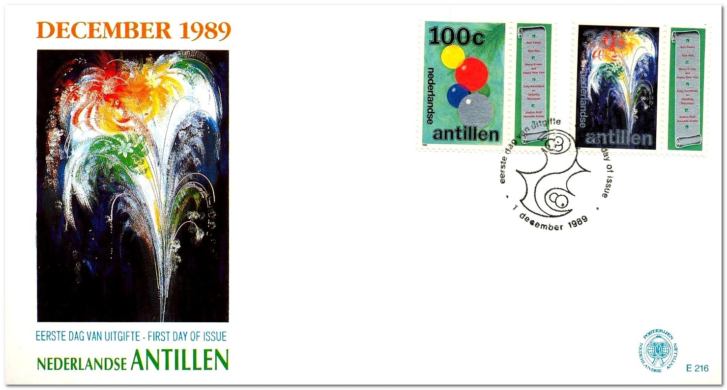 Netherlands Antilles 1989 Christmas fdc.jpg
