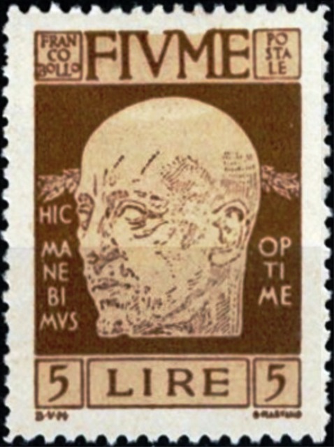 Fiume 1920 Definitives- Gabriele d'Annunzio m.jpg