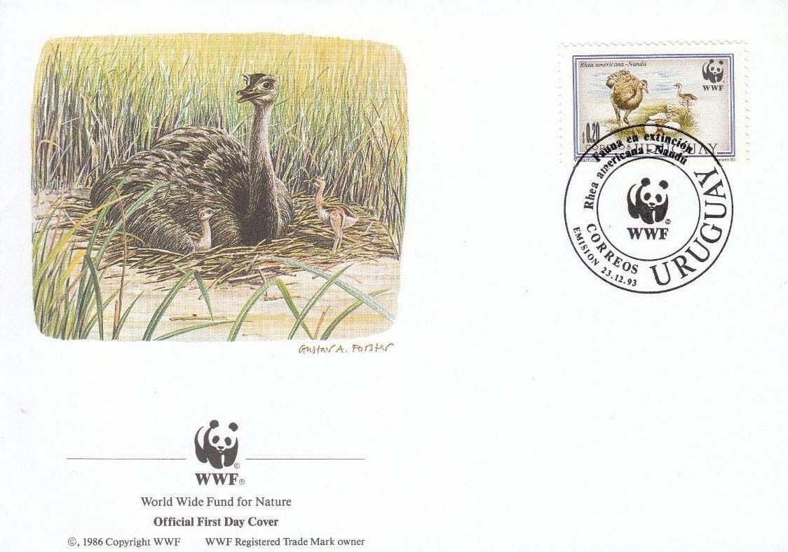 Uruguay 1998 Rhea Americana WWF d2.jpg
