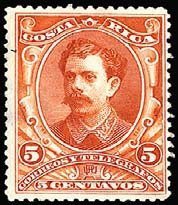Costa Rica 1889 President Soto 5cu.jpg