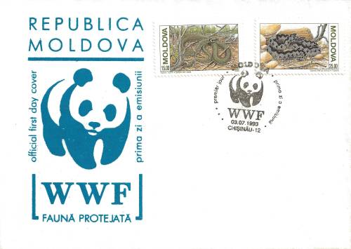 Moldova 1993 WWF - Snakes fdc fake b.jpg