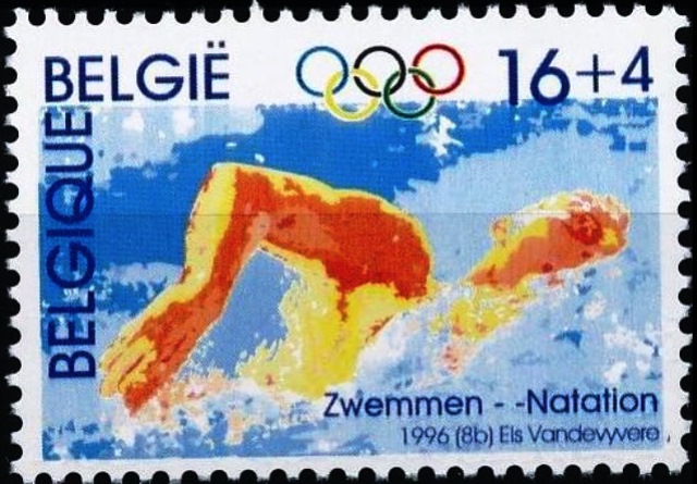 Belgium 1996 Centenary Olympic Games Swimming.jpg