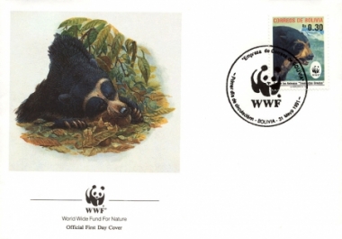 Bolivia 1991 WWF - Spectacled Bear b1.jpg