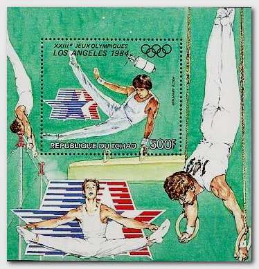 Chad 1983 Olympic Games - Los Angeles ms.jpg