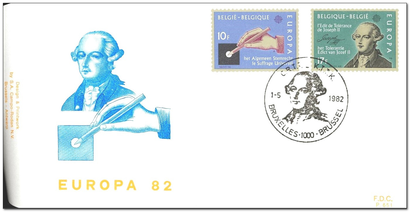 Belgium 1982 Europa fdc.jpg