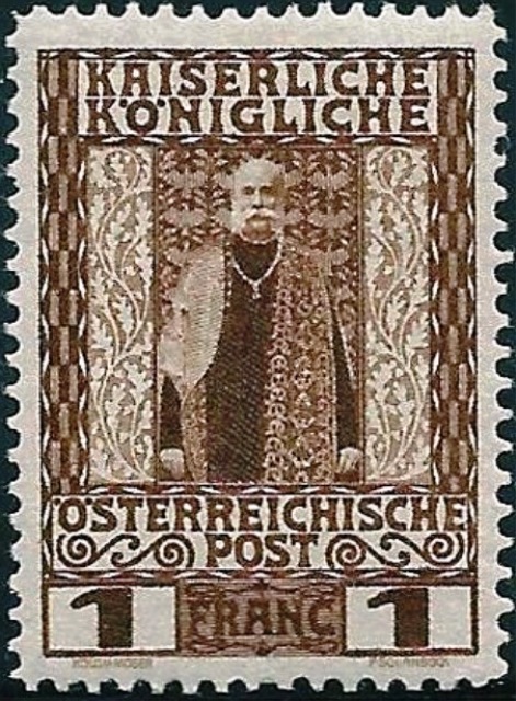 Austro-Hungarian Post Offices in Crete 1908 Definitives - Francis Joseph I 1f.jpg