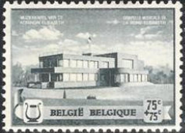 Belgium 1940 Musical Foundation Queen Elisabeth 75c+75c.jpg