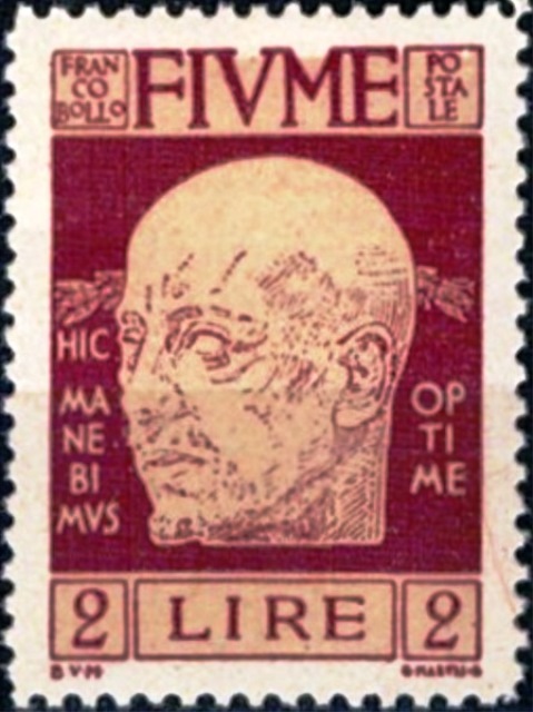 Fiume 1920 Definitives- Gabriele d'Annunzio k.jpg