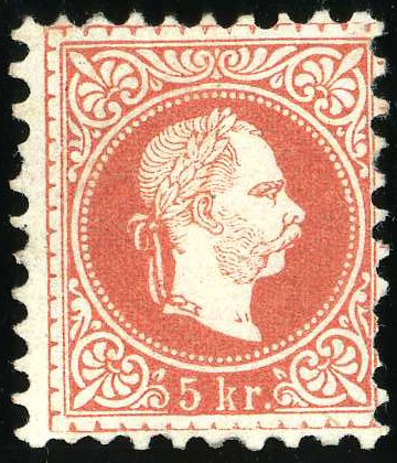 Austria 1874 Definitives - Emperor Franz-Josef I IIb cu.jpg