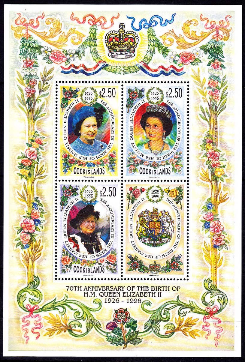 Cook Islands 1996 Queen Elizabeth II, 70th Birthday a1.jpg