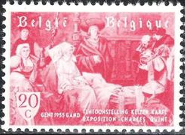 Belgium 1955 Emperor Charles V Exhibition - Ghent a.jpg