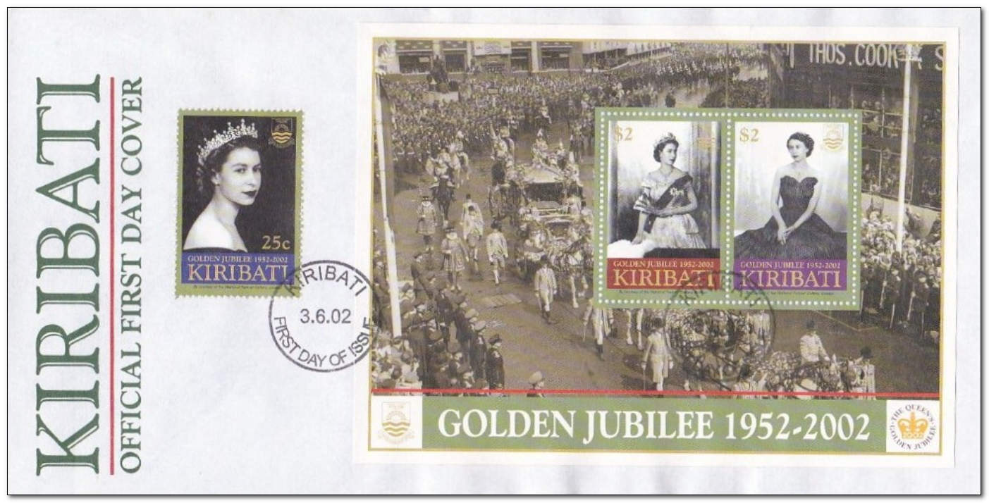 Kiribati 2002 50th Anniversary of Queen Elizabeth II Accession fdc.jpg