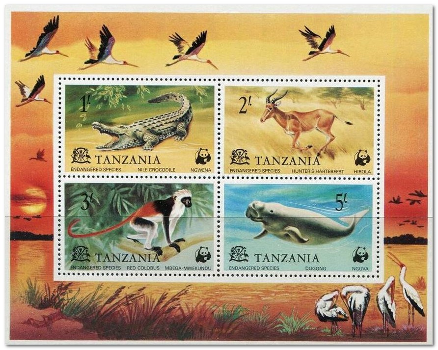 Tanzania 1977 Endangered Animals MS.jpg