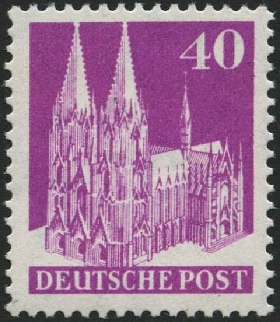 Germany-Allied Occ 1948-1951 British & American Zones perf 14 40pf.jpg