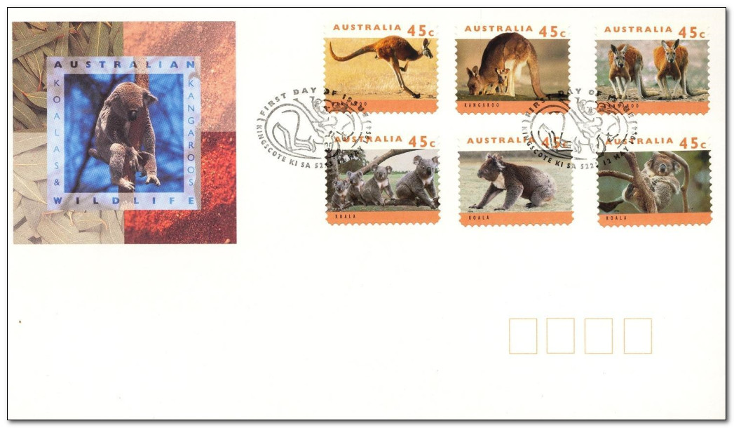 Australia 1994 Kangaroos and Koalas fdc.jpg