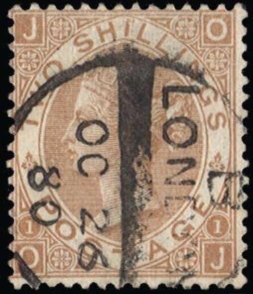 GB 1880 Two Shilling Brown Plate 1 by Lettering OJ.jpg