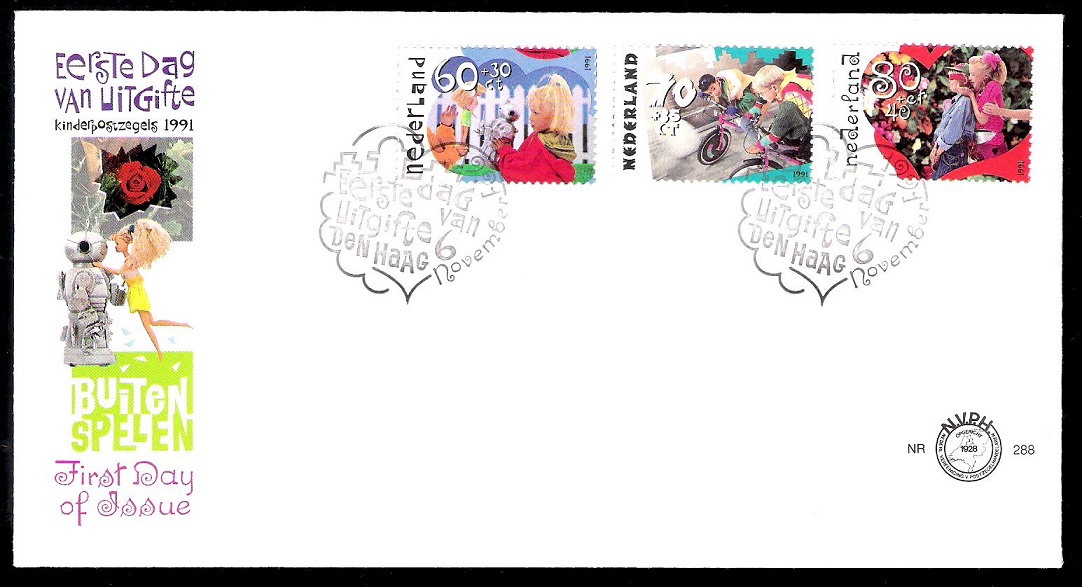 Netherlands 1991 Child Care fdc.jpg