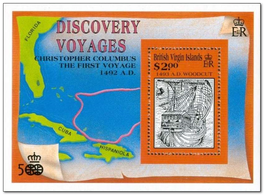 British Virgin Islands 1991 Discovery of America 500th Anniversarya ms.jpg