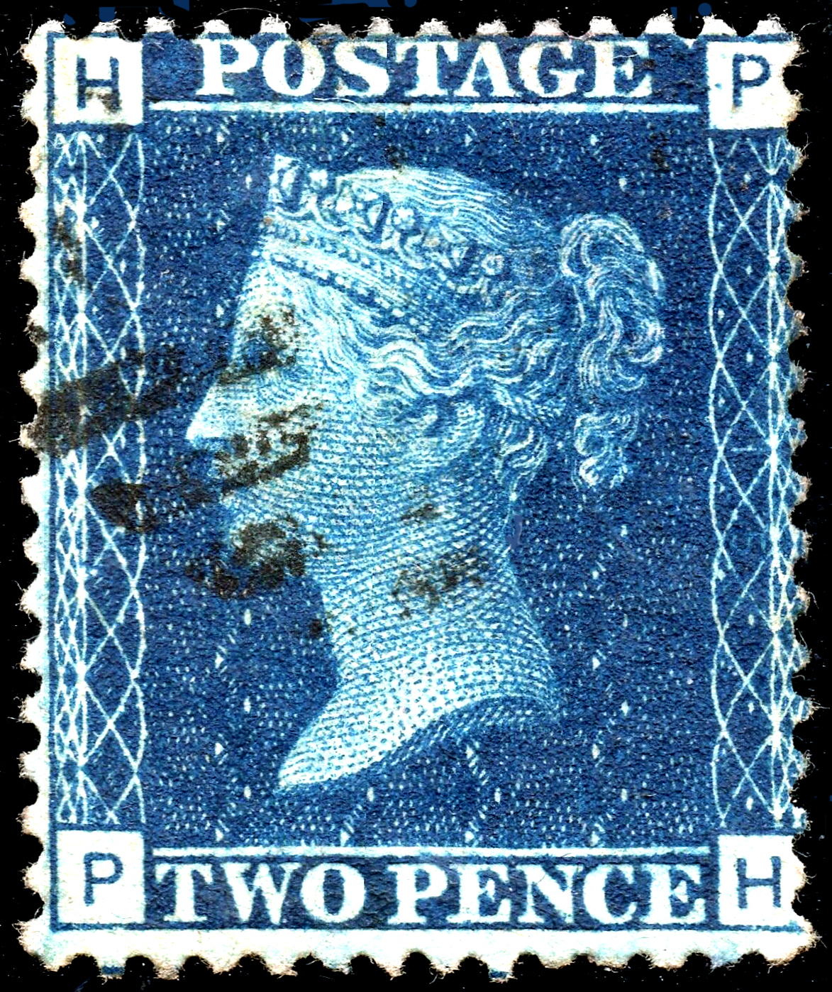 GB 1869 2d Blue Plate 15 Thin lines PH.jpg
