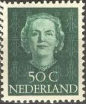 Netherlands 1949 - 1951 Definitives - Queen Juliana 50c.jpg