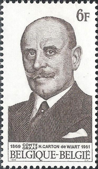Belgium 1969 Count Henry de Wiart - Birth Centenary 6F.jpg