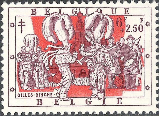 Belgium 1957 Anti Tuberculosis - Provincial Legends 6F+2F50.jpg