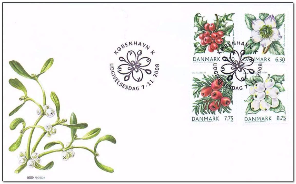 Denmark 2008 - Winter Flora 2fdc.jpg