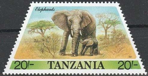 Tanzania 1988 Prehistoric and Modern Animals g.jpg