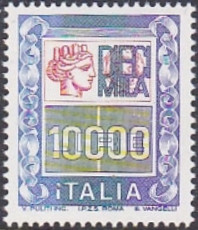 Italy 1978 - 1979 Definitives - High Values 10000L.jpg