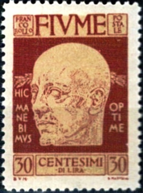 Fiume 1920 Definitives- Gabriele d'Annunzio f.jpg