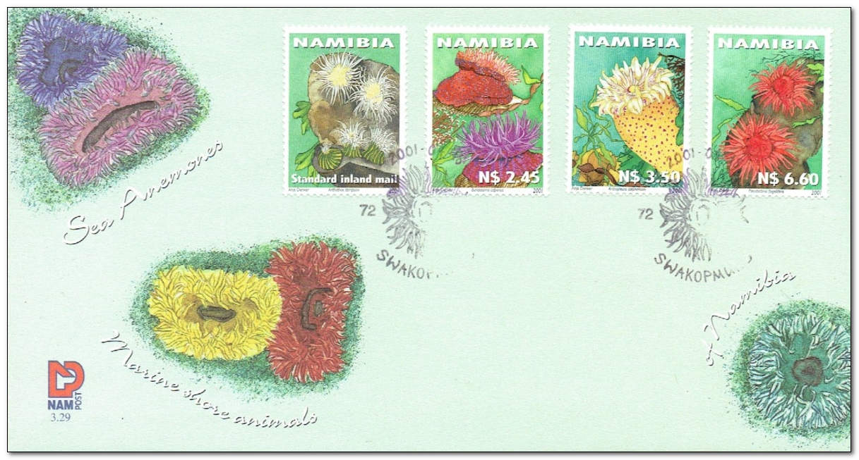 Namibia 2001 Sea Anemone fdc.jpg