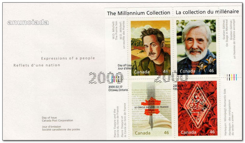 Canada 2000 Millenium Collection 3rd Issue 4fdc.jpg