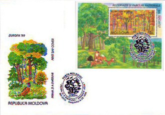 Moldova 1999 Europa - Parks and Gardens fdc b.jpg