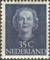 Netherlands 1949 - 1951 Definitives - Queen Juliana 35c.jpg