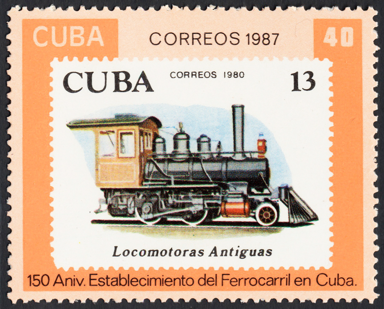 Cuba 1987 The 150th Anniversary of The Cuban Railways 40c.jpg