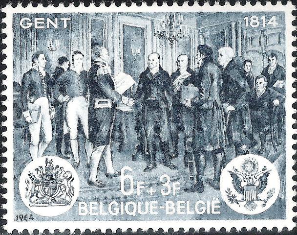 Belgium 1964 Treaty of Ghent 6F+3F.jpg