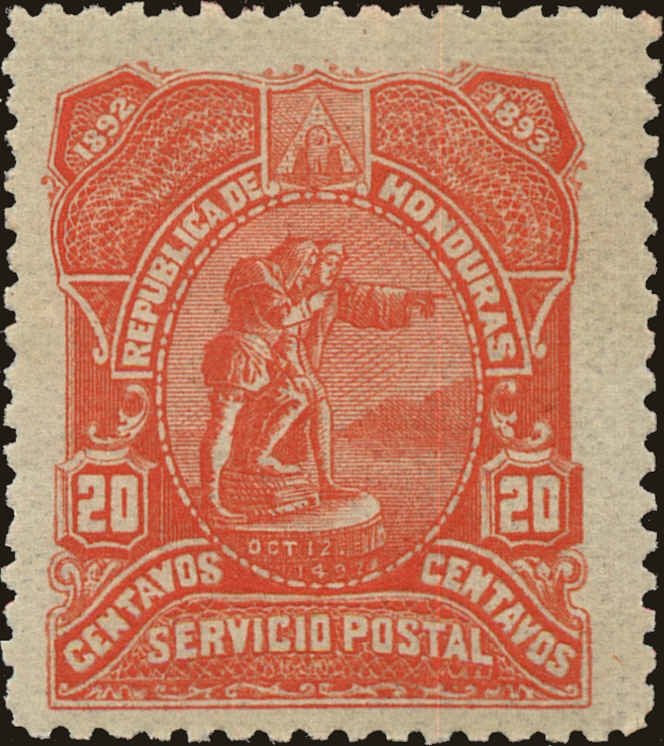 Honduras 1892 Landing of Columbus 20c.jpg