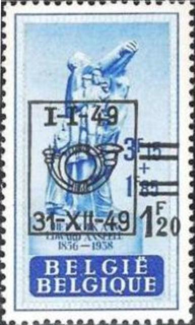 Belgium 1949 Definitives - Heraldic Lion Precancellation and Surcharged i.jpg