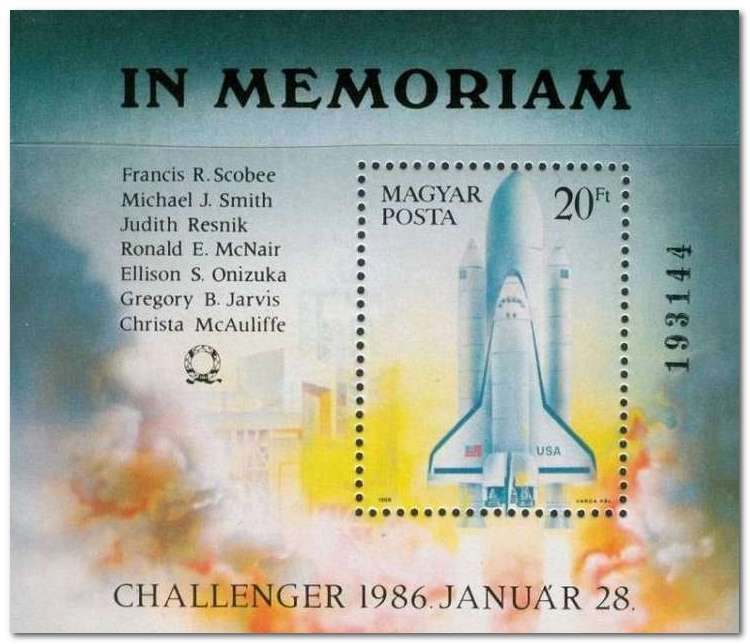 Hungary 1986 Challenger Crew Commemoration a.jpg